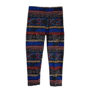 Eevee Butter Soft Blue & Rust Pattern Leggings